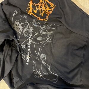 Alexander McQueen Black and Orange Hoodie
